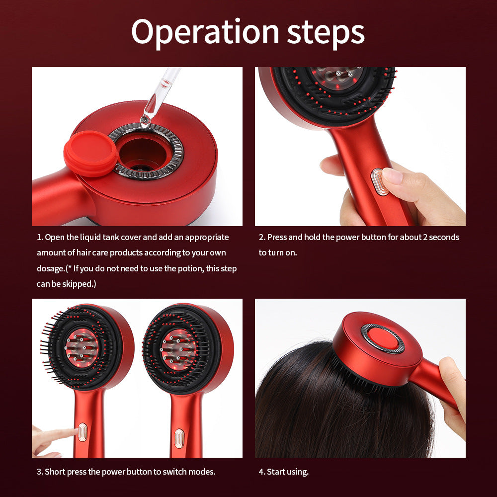Red Light Scalp Massager Comb for Hair Growth